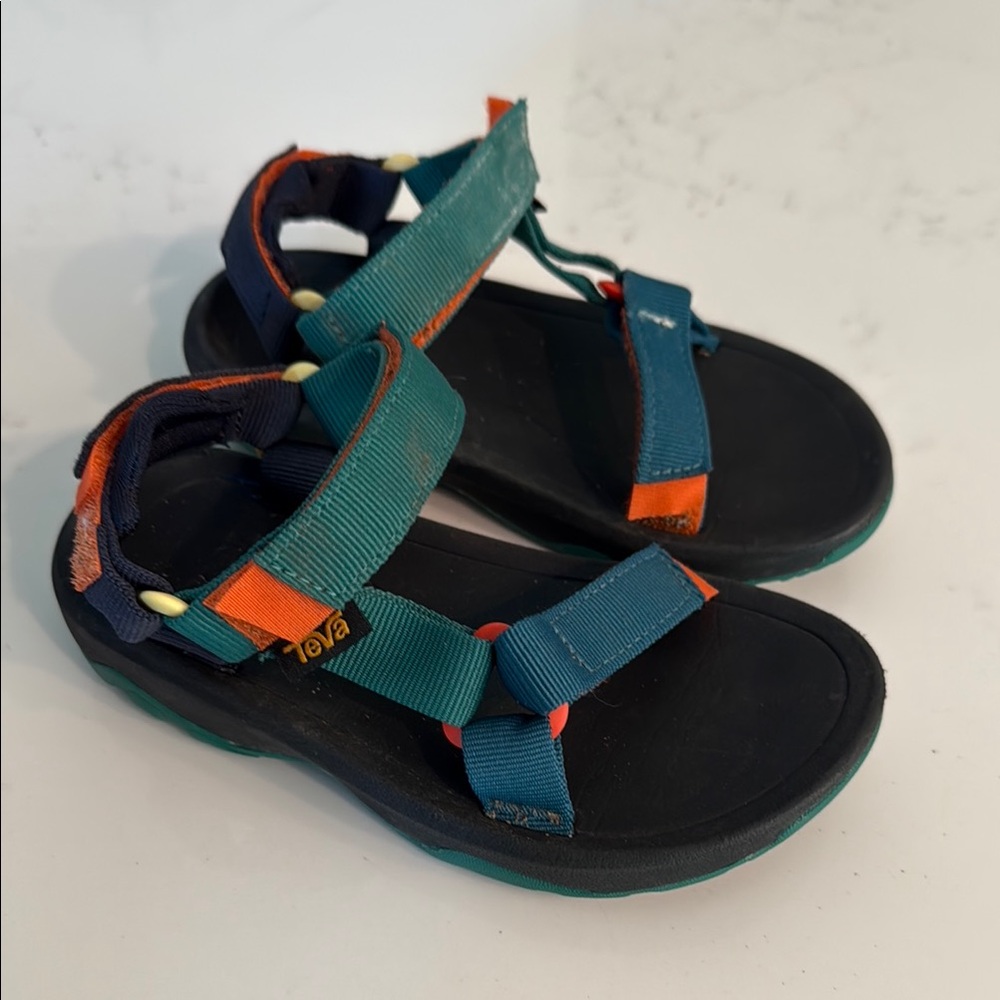Teva Kids' Blue and Orange Sandals